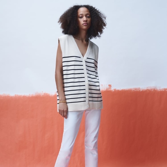Zara striped knit vest - Picture 2 of 11